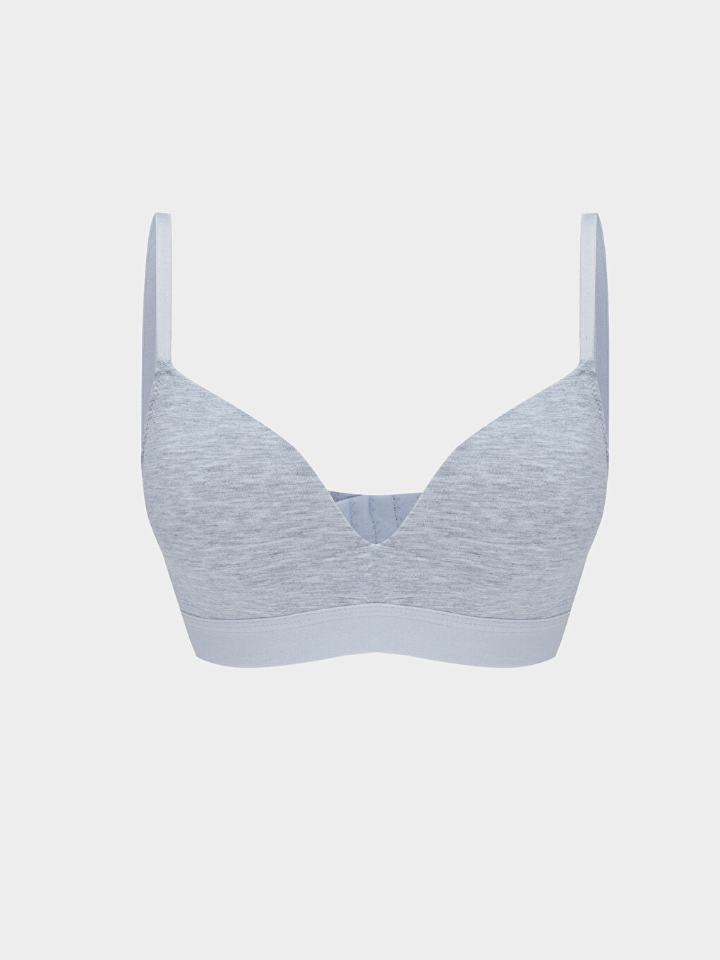 Non-wired, non-padded, plain sports bra