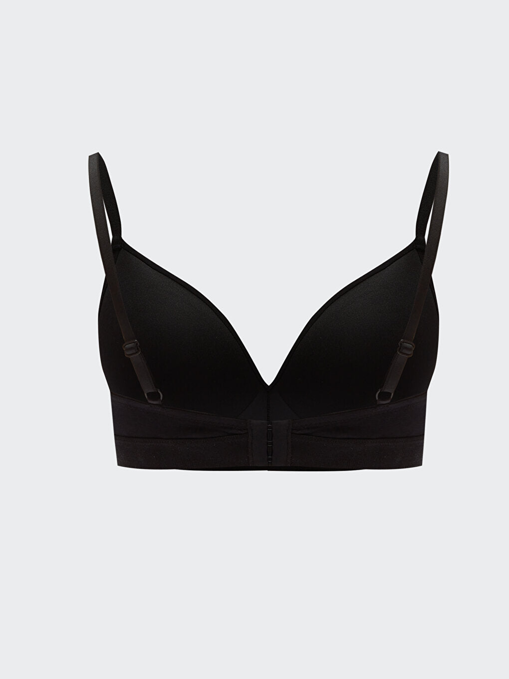 Non-wired, non-padded, plain sports bra