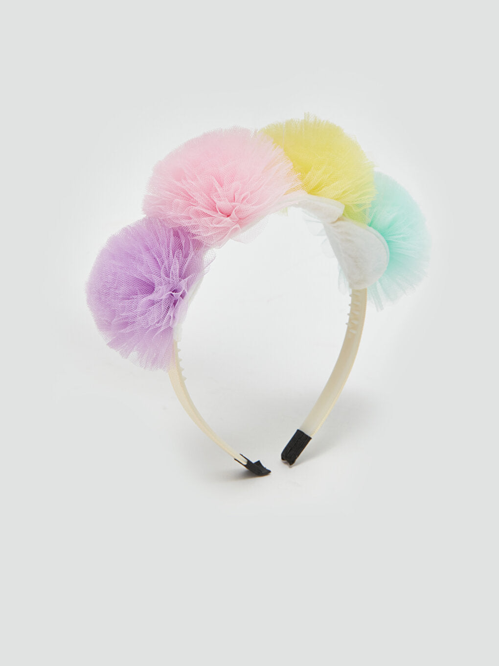 Girl's Crown with Tulle Pompom