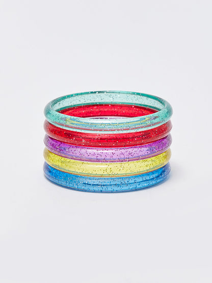 Girl's Glitter Bracelet 5-pack