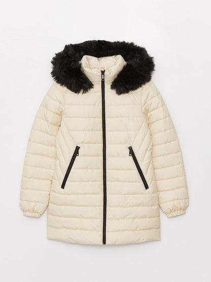 Women's Hooded Plain Puffer Coat