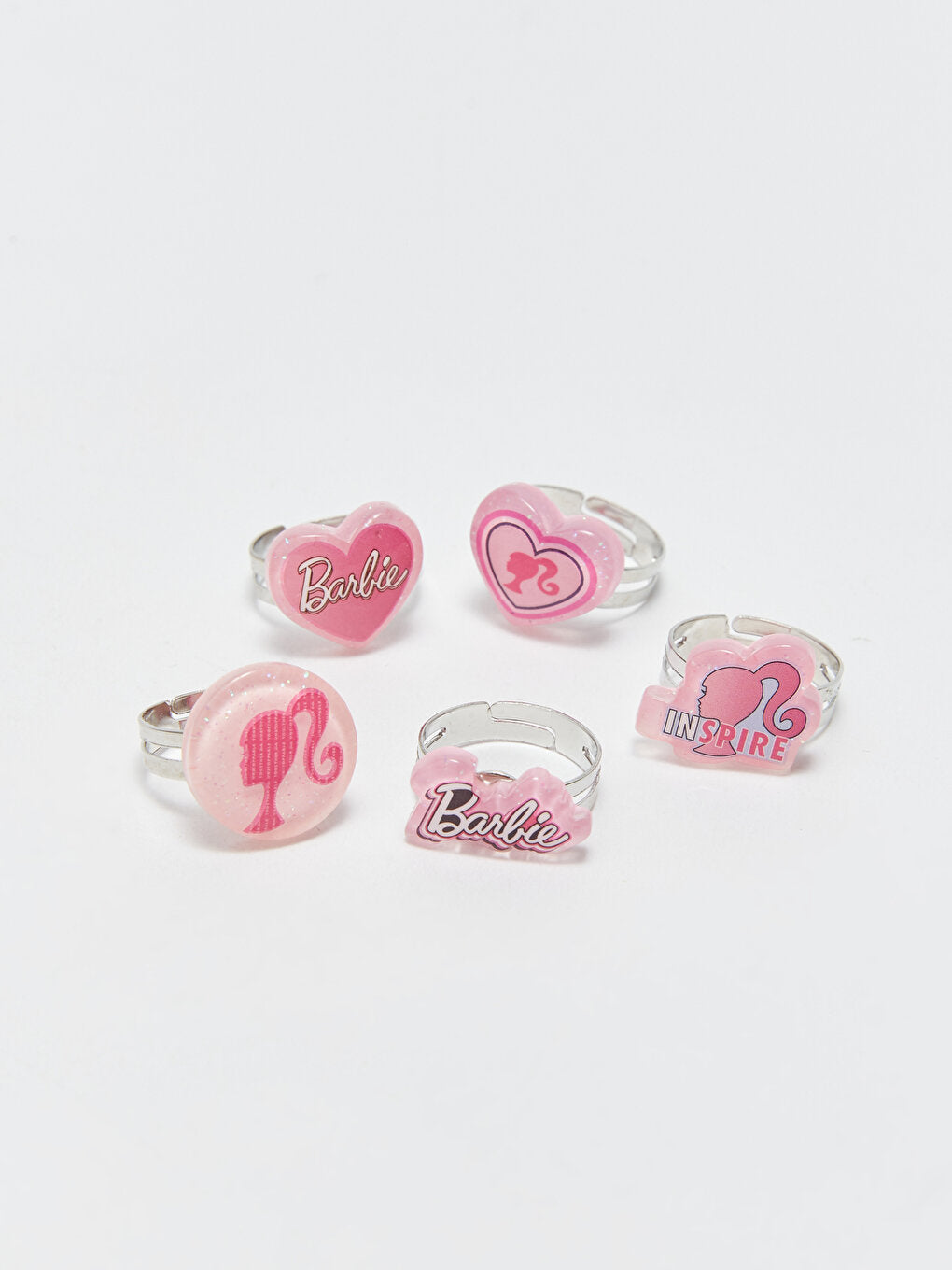 Barbie Licensed Girl's Ring Set of 5