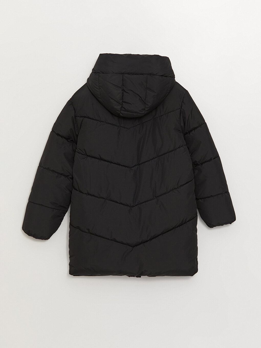 Women's Hooded Plain Puffer Coat