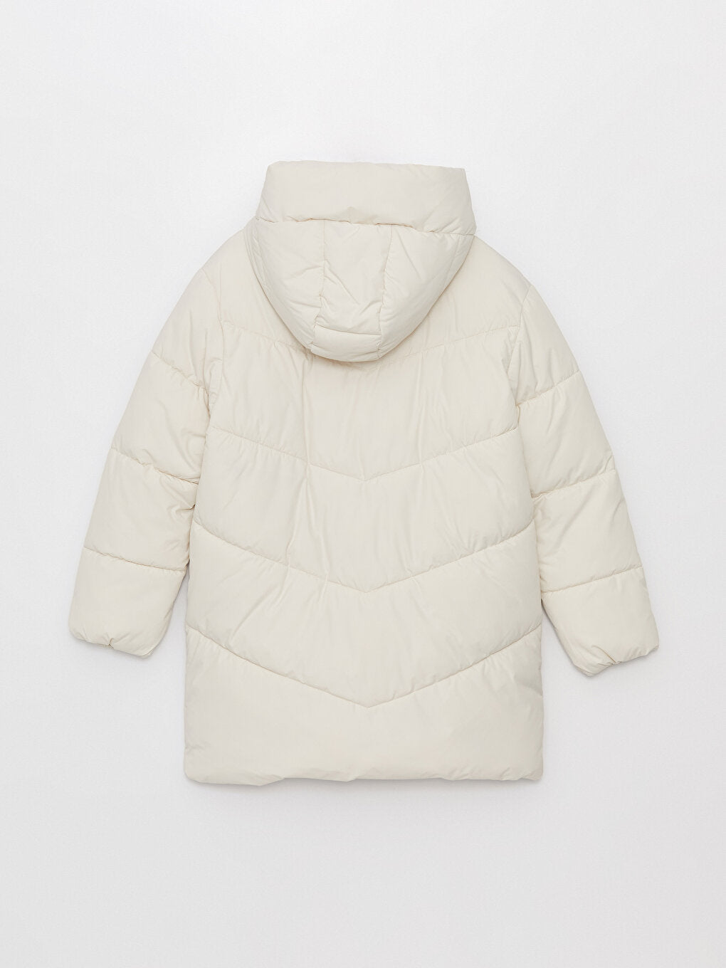 Women's Hooded Plain Puffer Coat