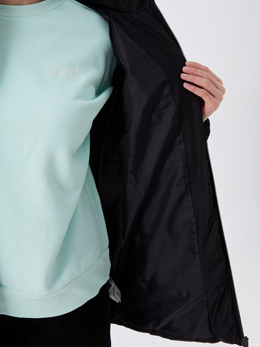 Women's Hooded Plain Puffer Coat