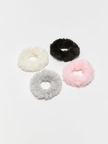 Plush Women's Hair Clip Set of 4