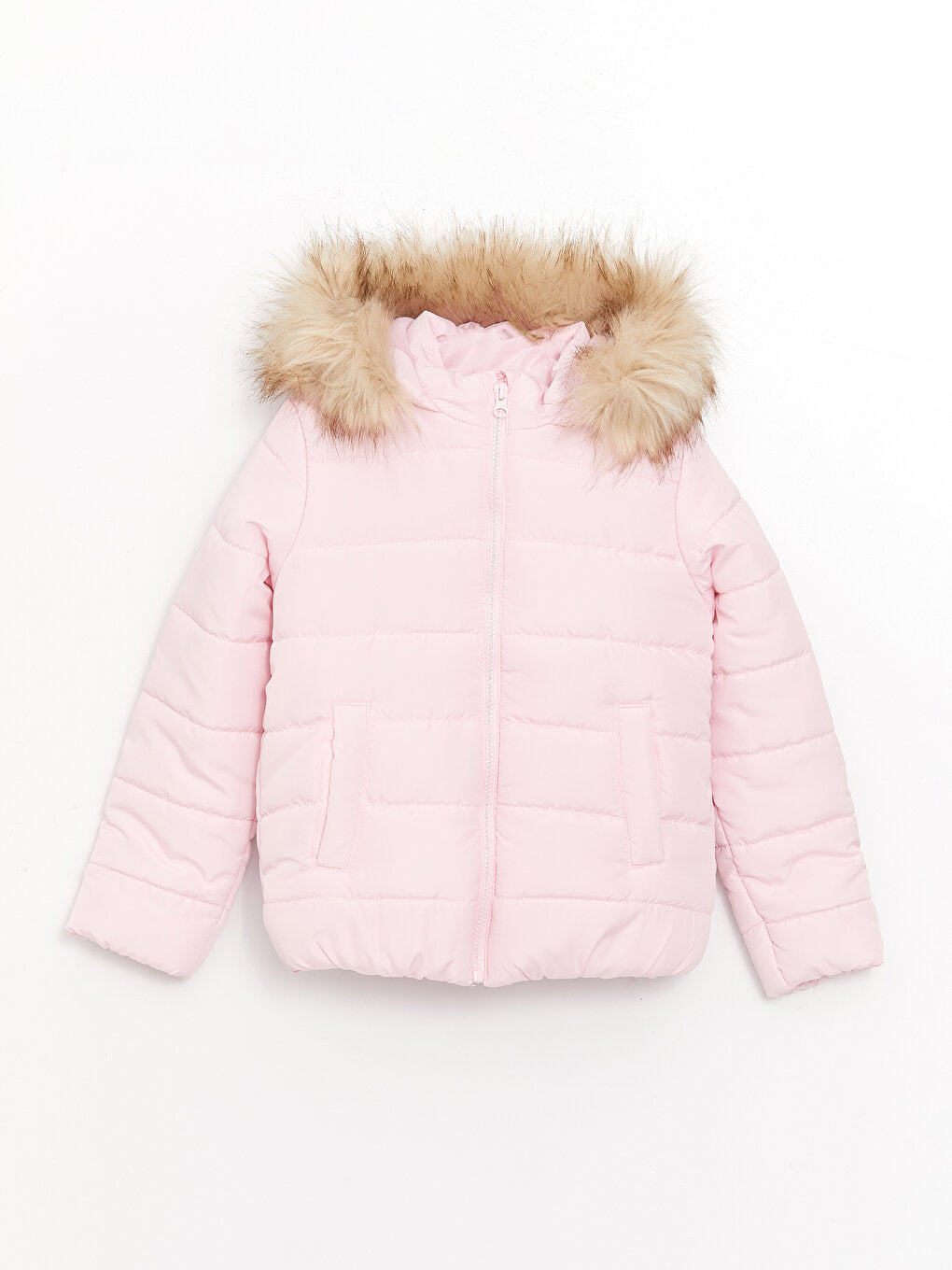 Hooded Basic Girl's Coat