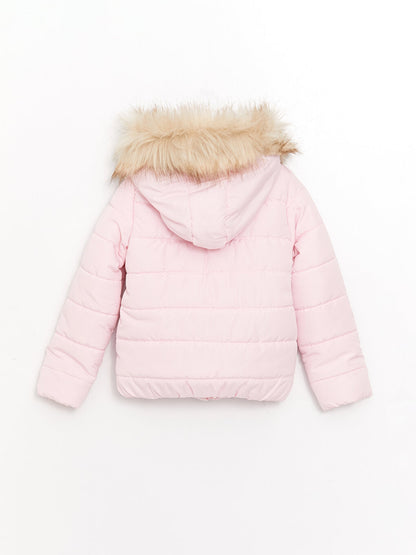 Hooded Basic Girl's Coat