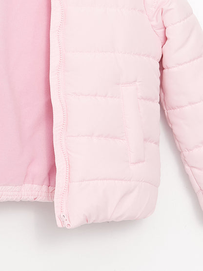 Hooded Basic Girl's Coat