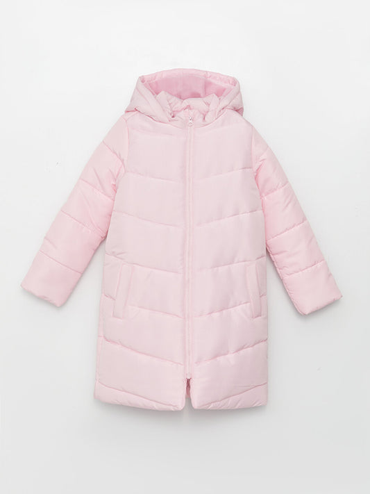 Hooded Basic Girl's Coat