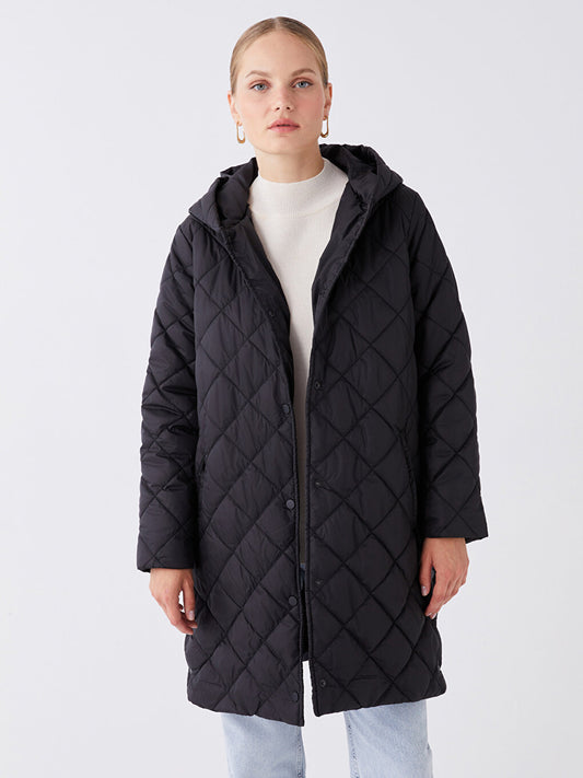 Hooded Quilted Women's Puffer Coat