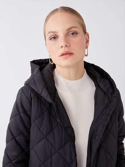 Hooded Quilted Women's Puffer Coat