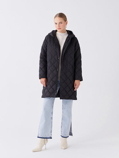 Hooded Quilted Women's Puffer Coat