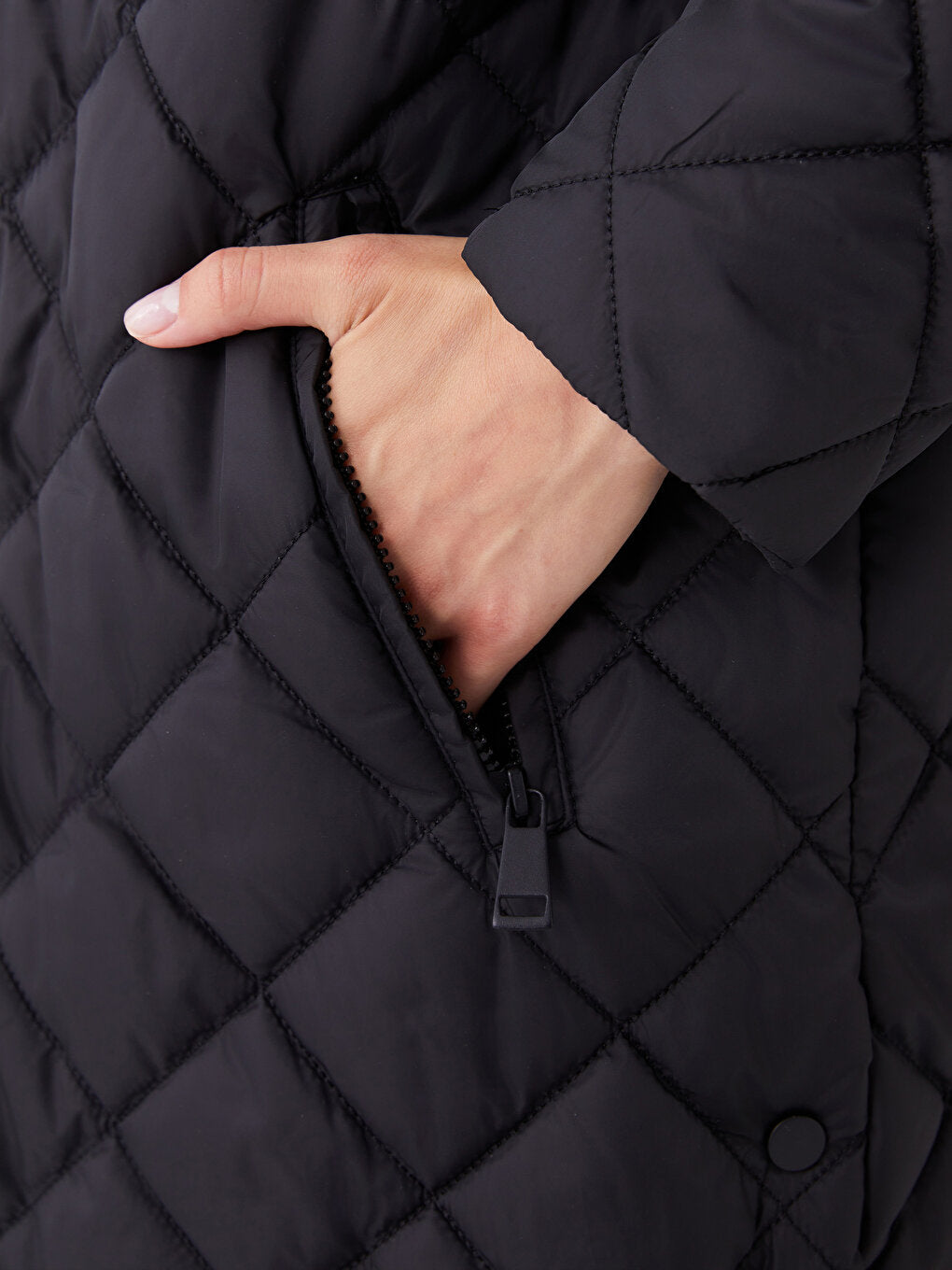 Hooded Quilted Women's Puffer Coat