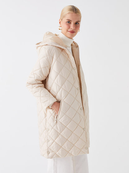 Hooded Quilted Women's Puffer Coat