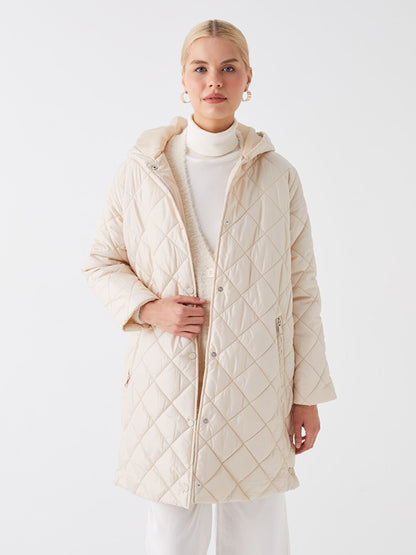 Hooded Quilted Women's Puffer Coat