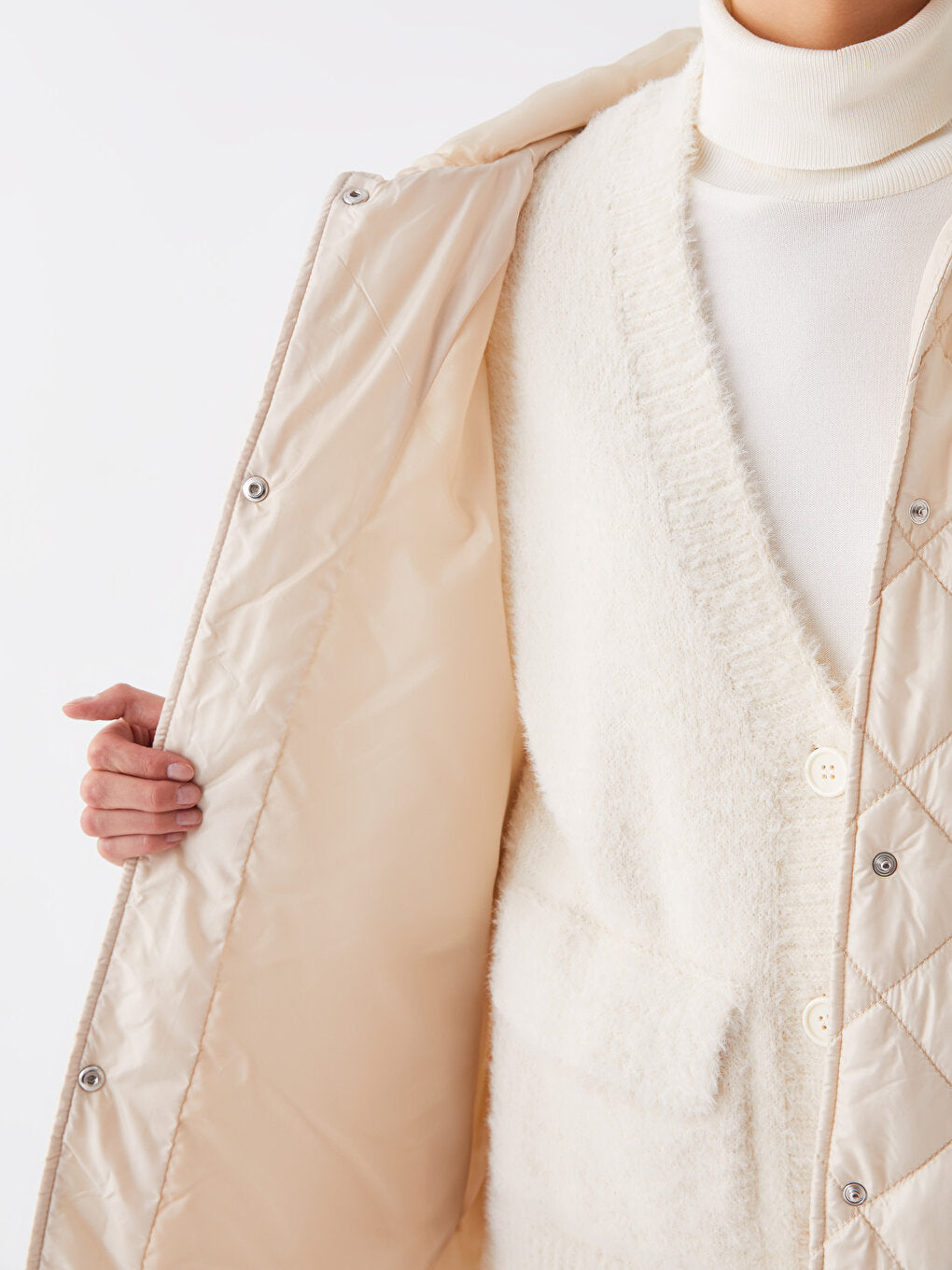 Hooded Quilted Women's Puffer Coat