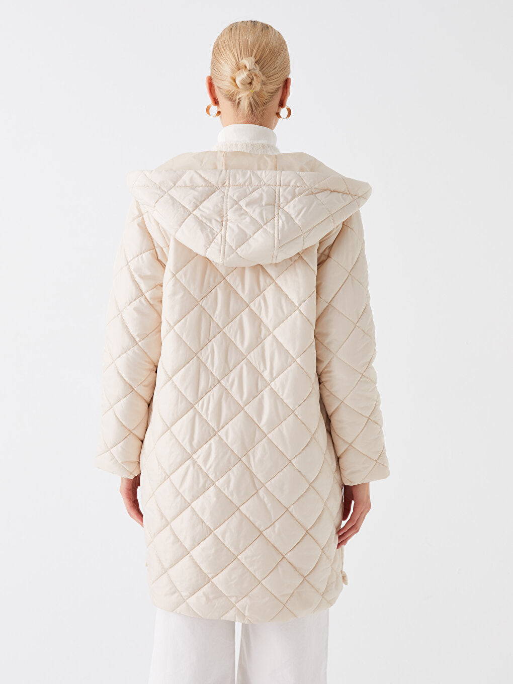 Hooded Quilted Women's Puffer Coat