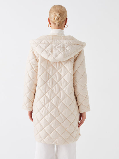 Hooded Quilted Women's Puffer Coat