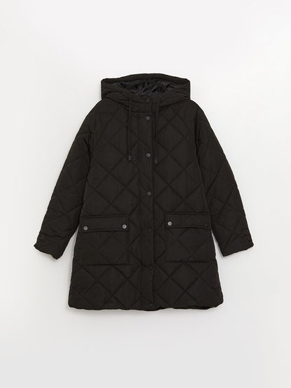 Hooded Quilted Oversize Women's Puffer Coat