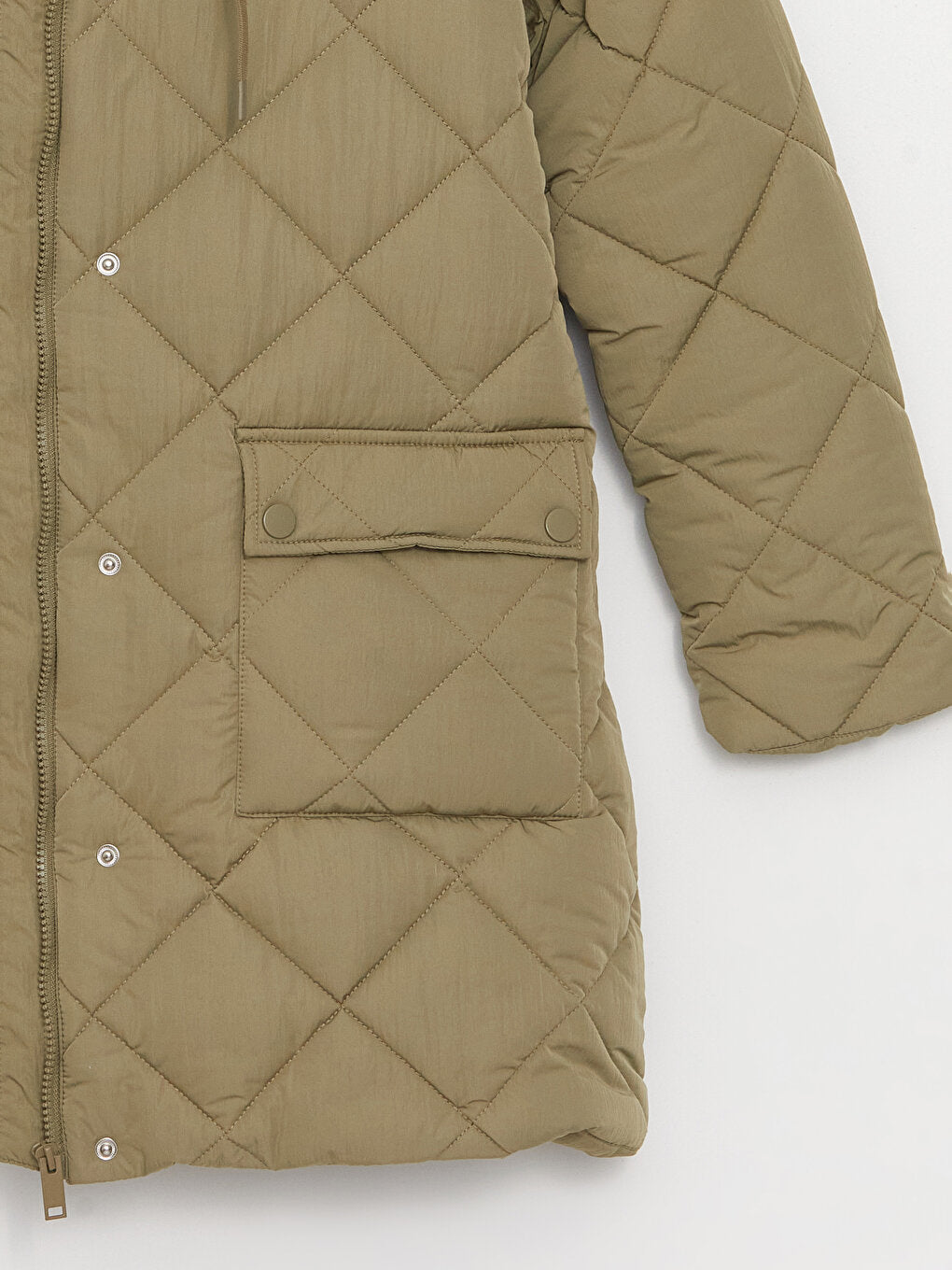 Hooded Quilted Oversize Women's Puffer Coat