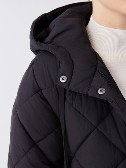 Hooded Quilted Oversize Women's Puffer Jacket