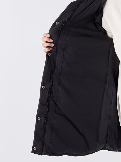 Hooded Quilted Oversize Women's Puffer Jacket