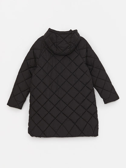 Hooded Quilted Oversize Women's Puffer Jacket