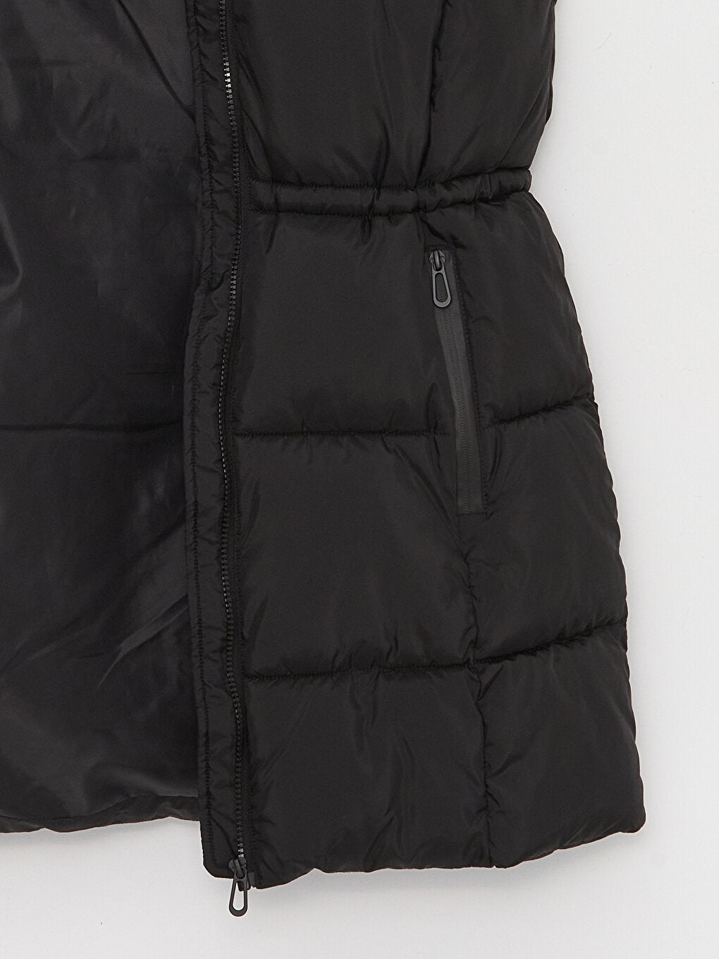 Women's Hooded Plain Puffer Vest