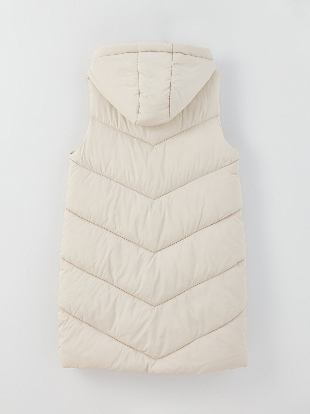 Women's Hooded Plain Puffer Vest