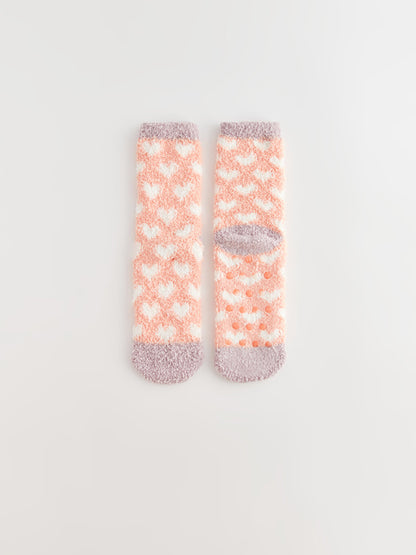 Patterned Girl's Home Socks 2-pack