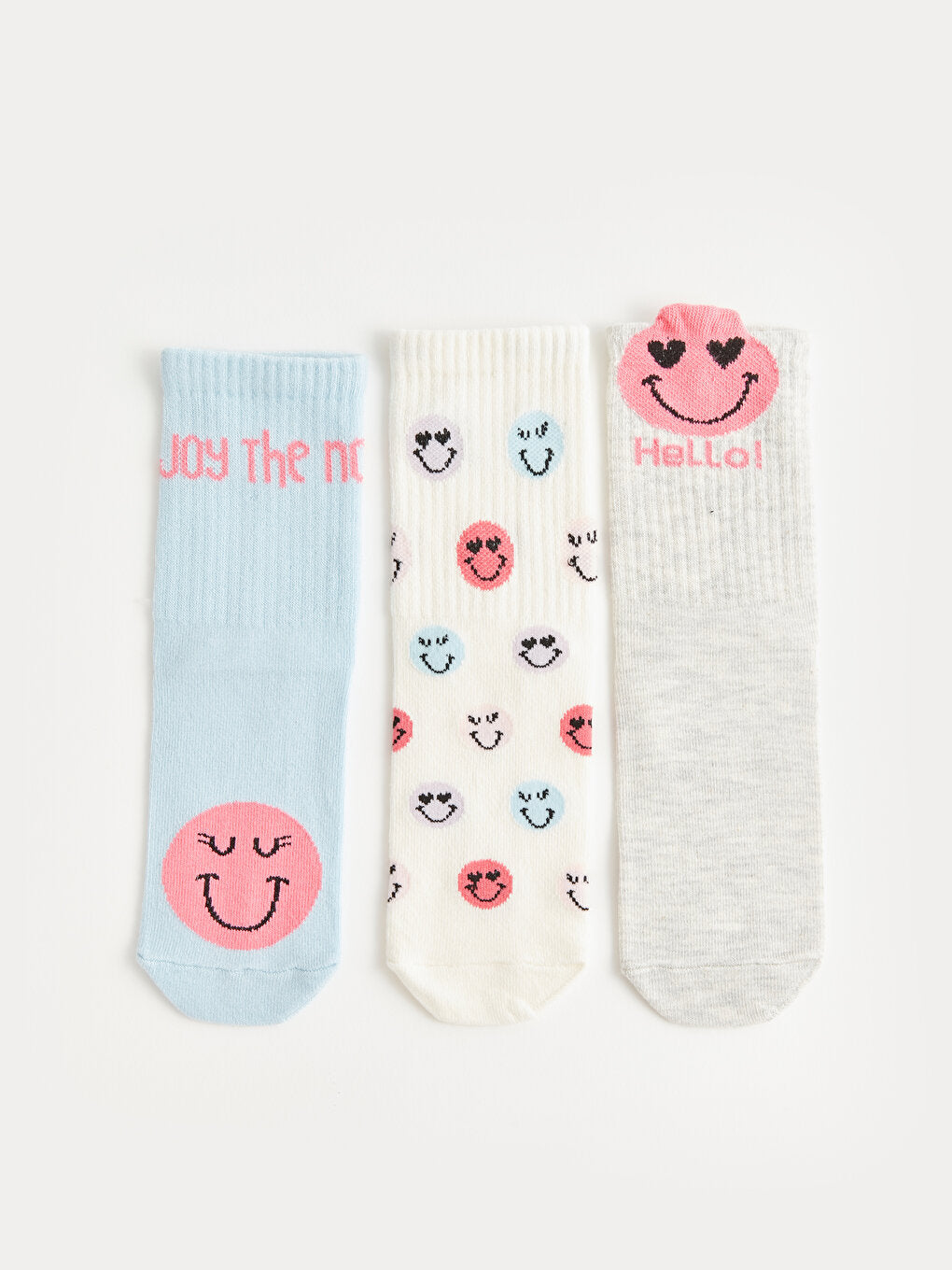 Patterned Girl's Socks 3-pack