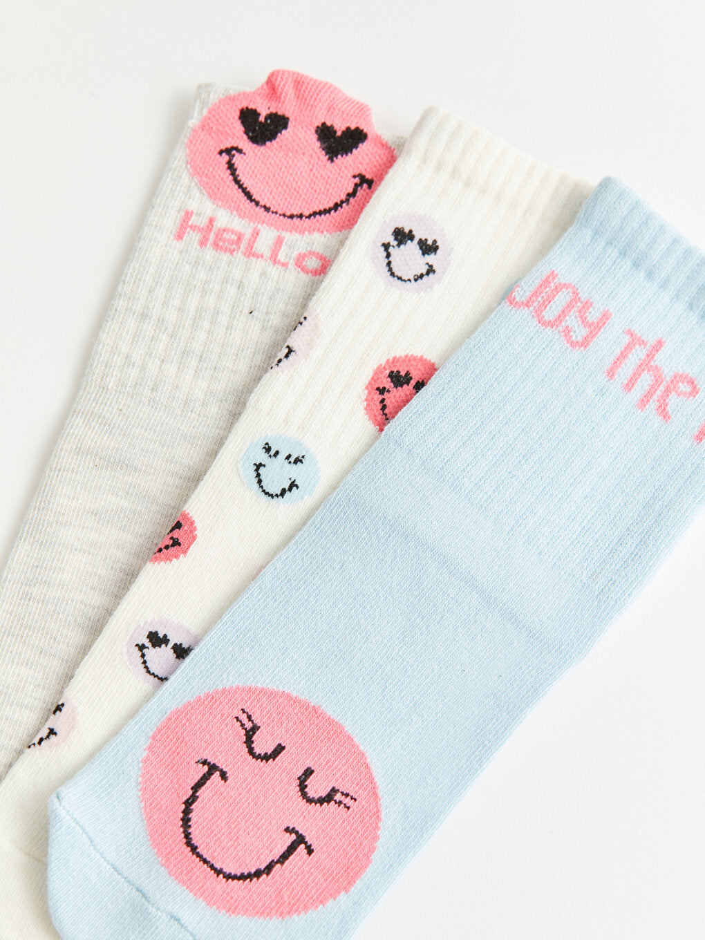 Patterned Girl's Socks 3-pack