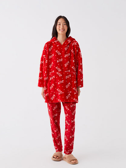 New Year's Themed Women's Jogger Pajama Bottom with Elastic Waist