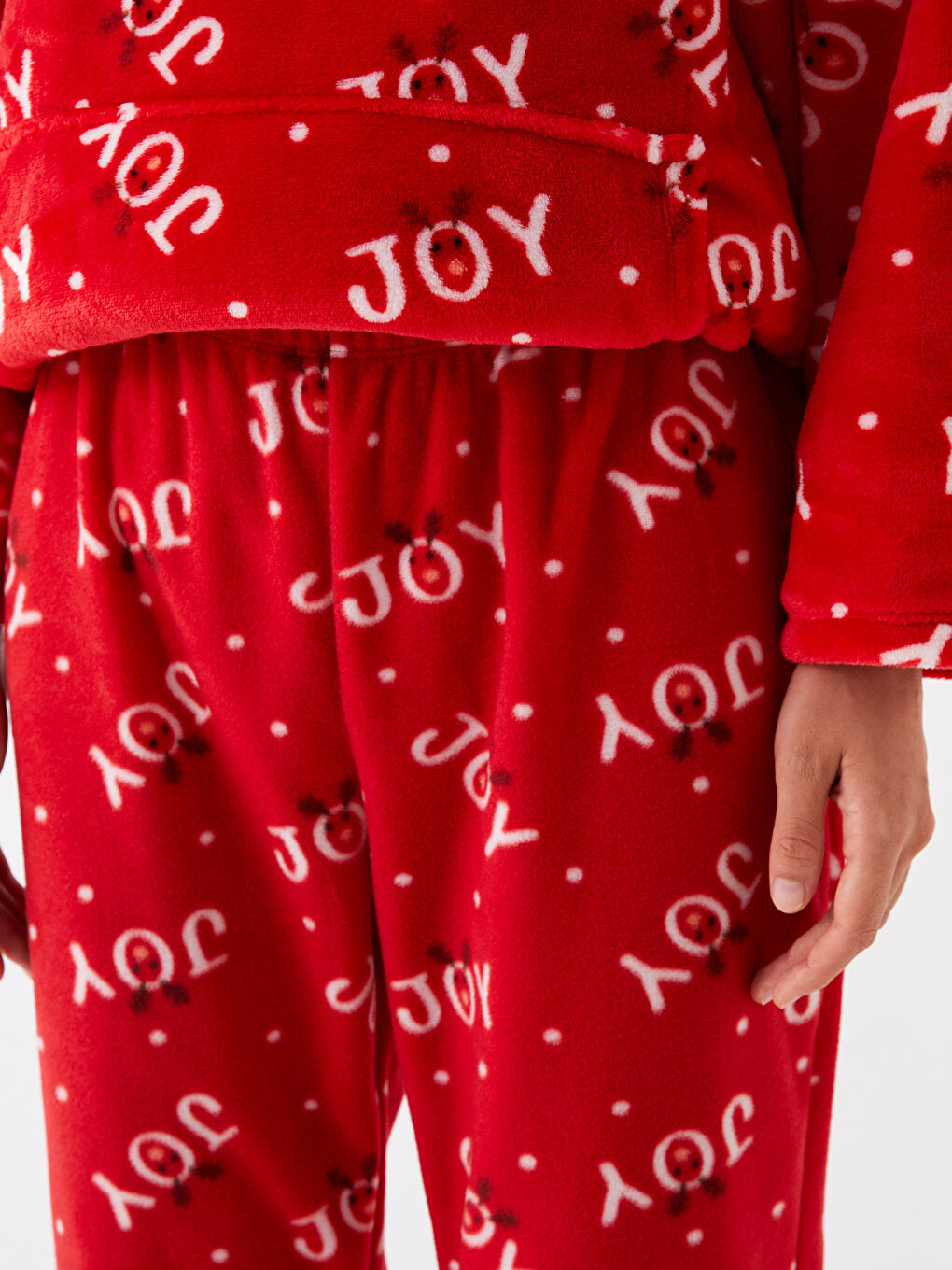 New Year's Themed Women's Jogger Pajama Bottom with Elastic Waist