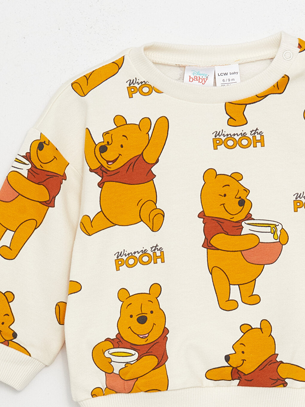 Crew Neck Long Sleeve Winnie the Pooh Printed Baby Boy Sweatshirt and Trousers 2-pack