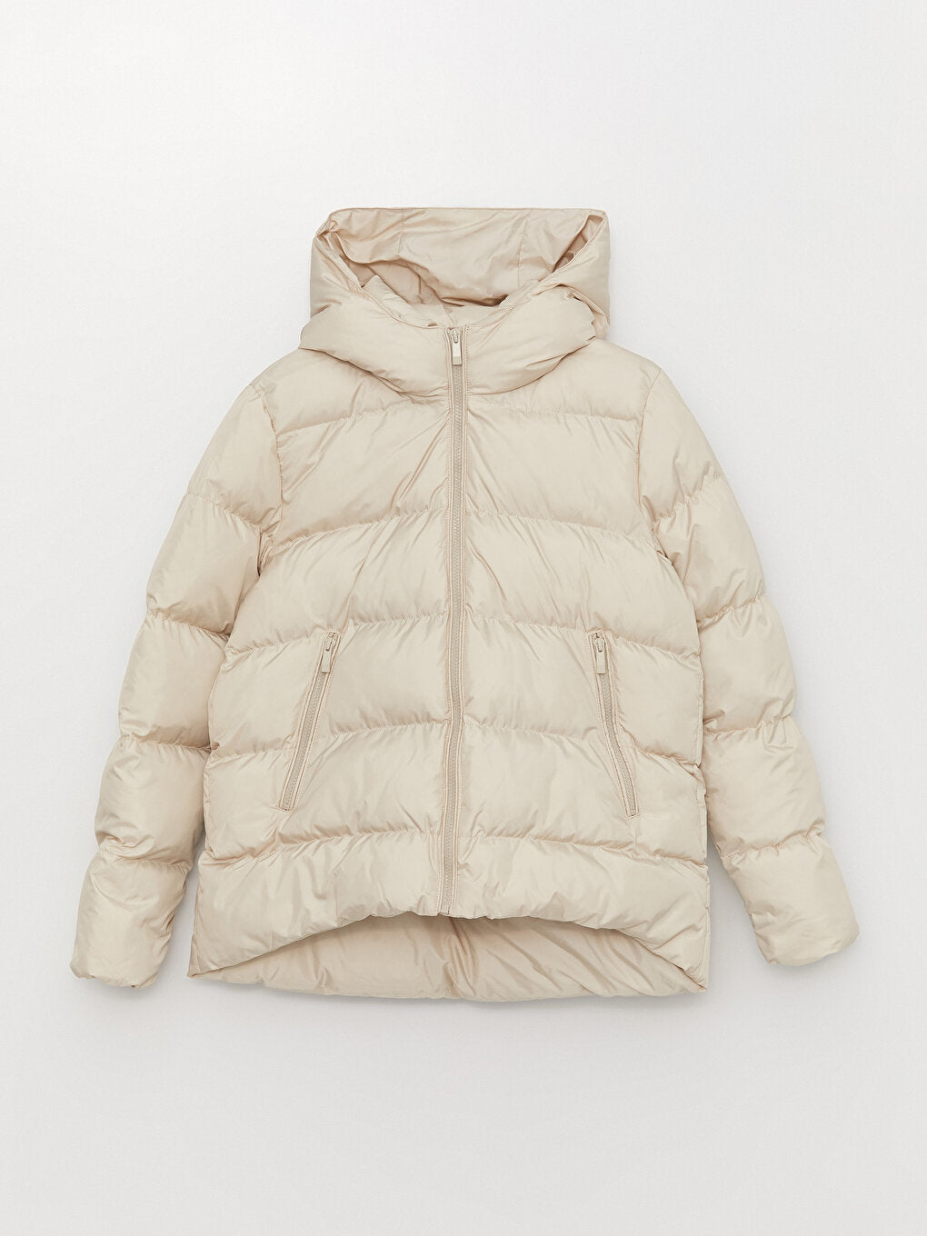 Women's Hooded Plain Puffer Coat