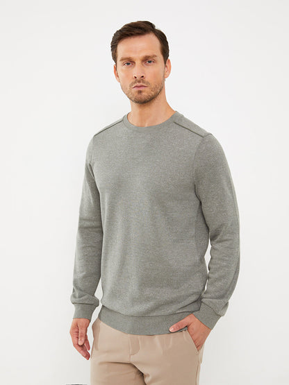 Crew Neck Long Sleeve Men's Sweatshirt