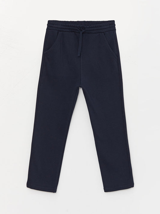 Basic Boy's Sweatpants with Elastic Waist