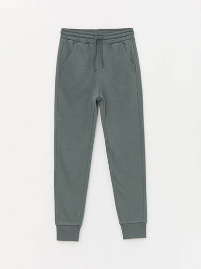 Basic Boy's Jogger Sweatpants with Elastic Waist