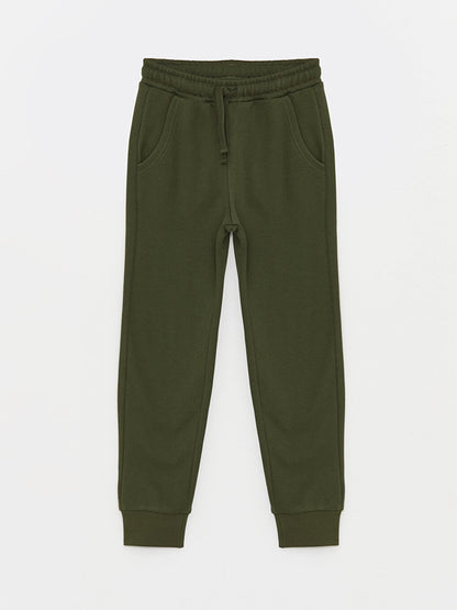 Basic Boy's Jogger Sweatpants with Elastic Waist