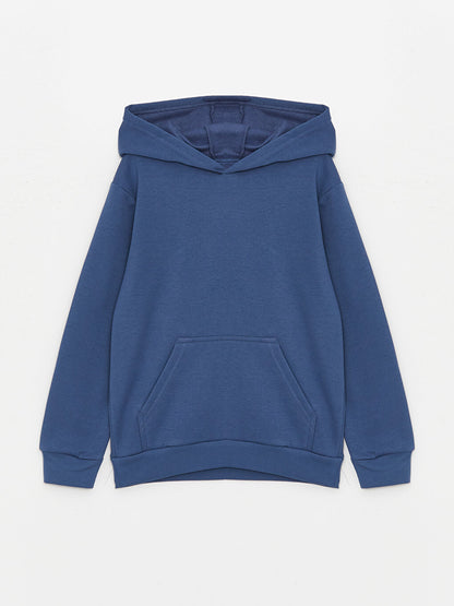 Basic Long Sleeve Boys Hoodie