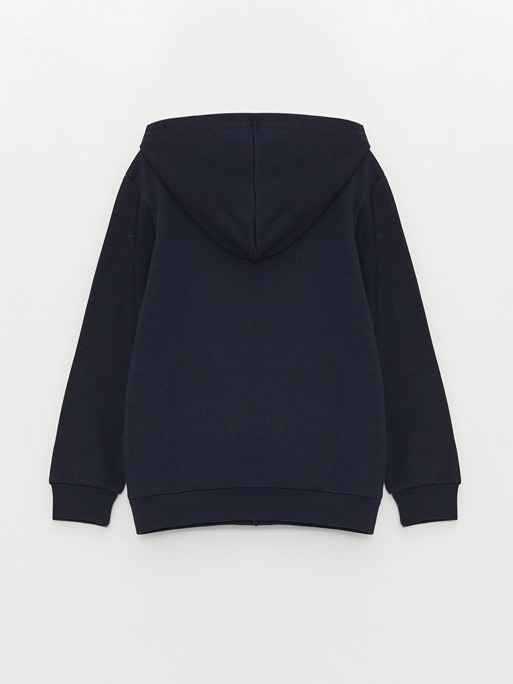 Hooded Basic Long Sleeve Boy's Zipper Sweatshirt