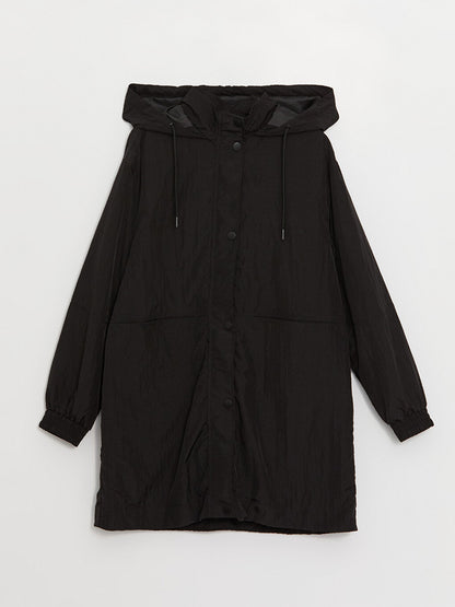 Women's Hooded Plain Raincoat