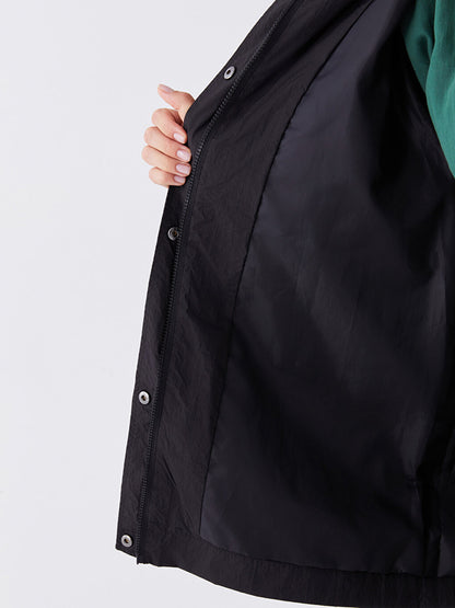 Women's Hooded Plain Raincoat