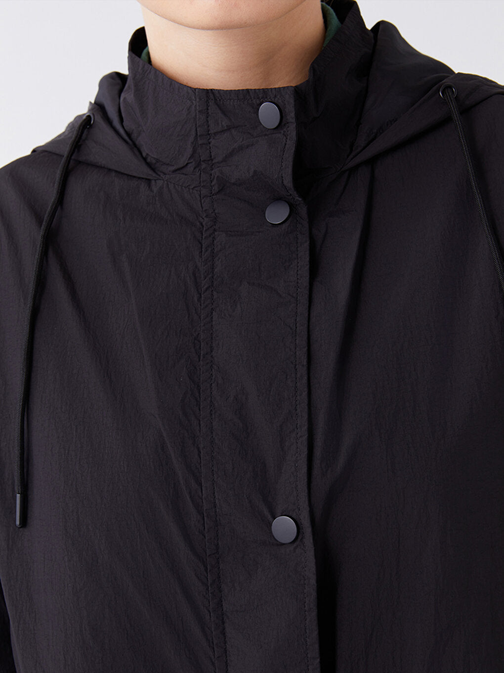 Women's Hooded Plain Raincoat