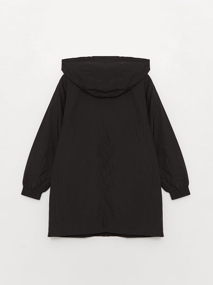 Women's Hooded Plain Raincoat