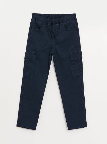 Boys' Cargo Pants with Elastic Waist