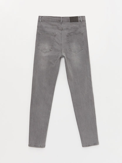 Super Skinny Fit Ripped Detailed Boy's Jean Trousers