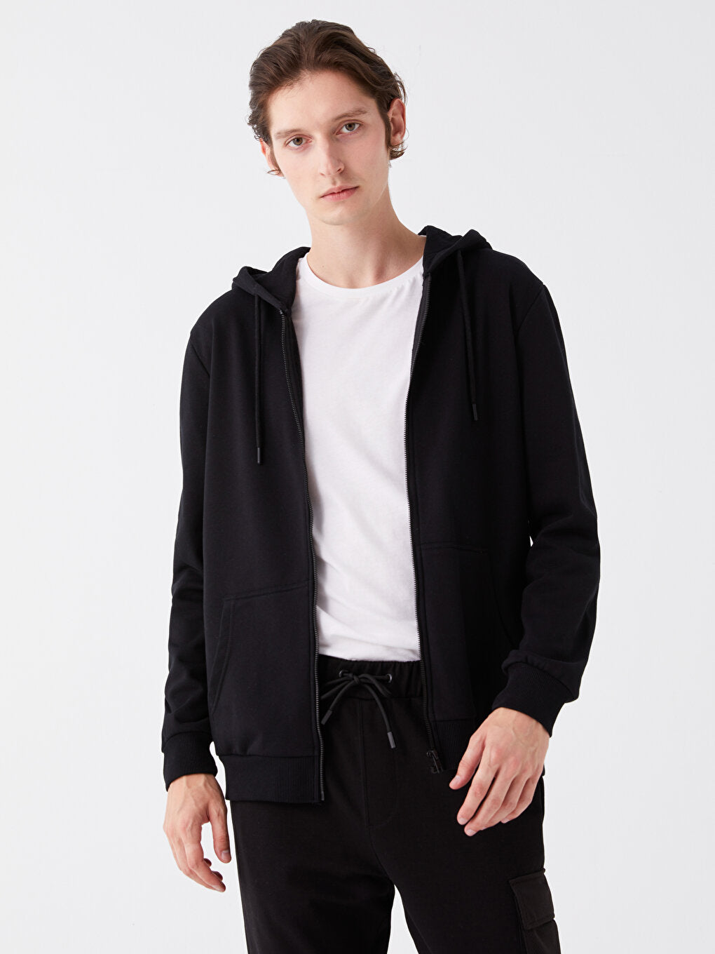 Standard Fit Hooded Men's Sports Cardigan